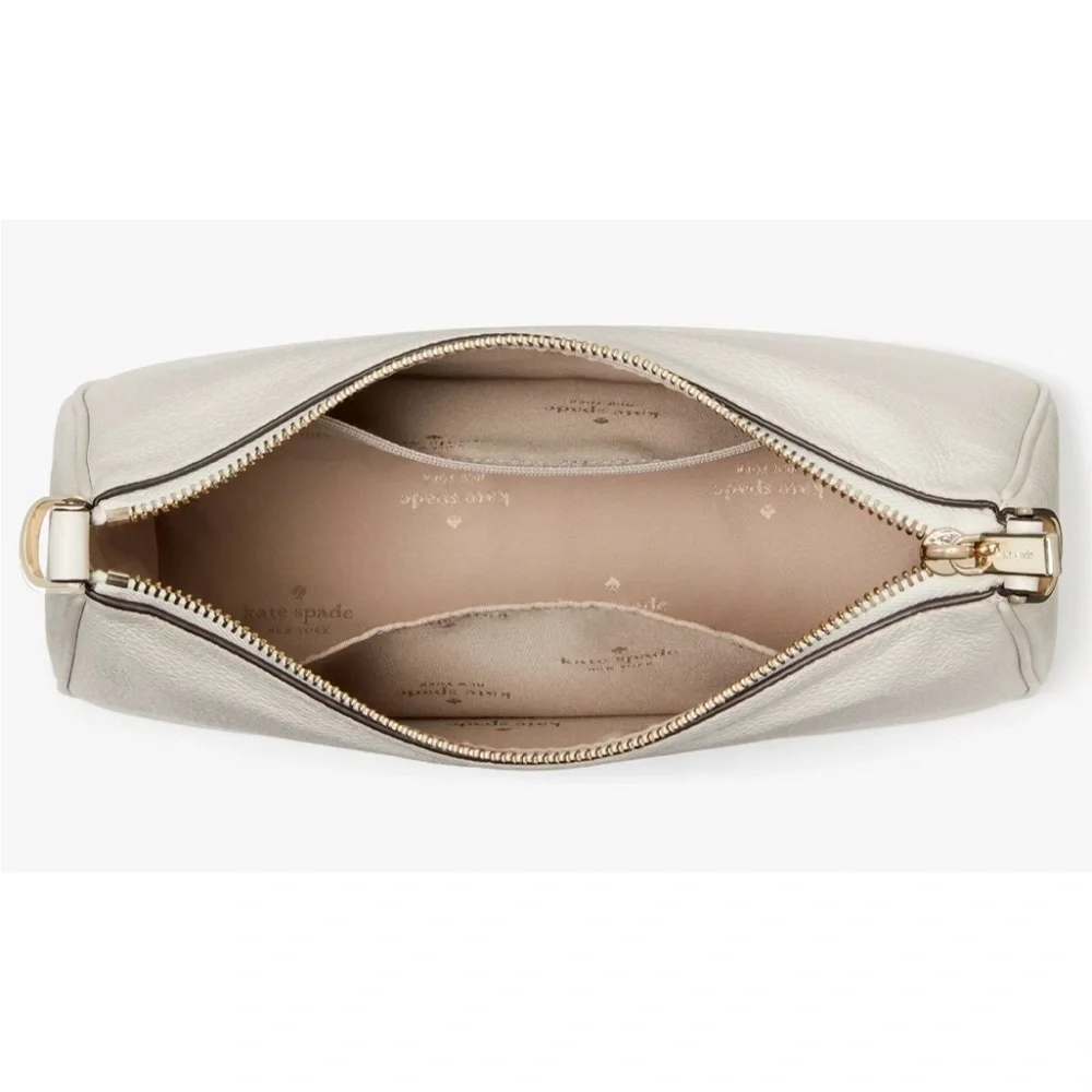 Kate Spade Rosie Shoulder Bag Parchment White Leather Purse KF086